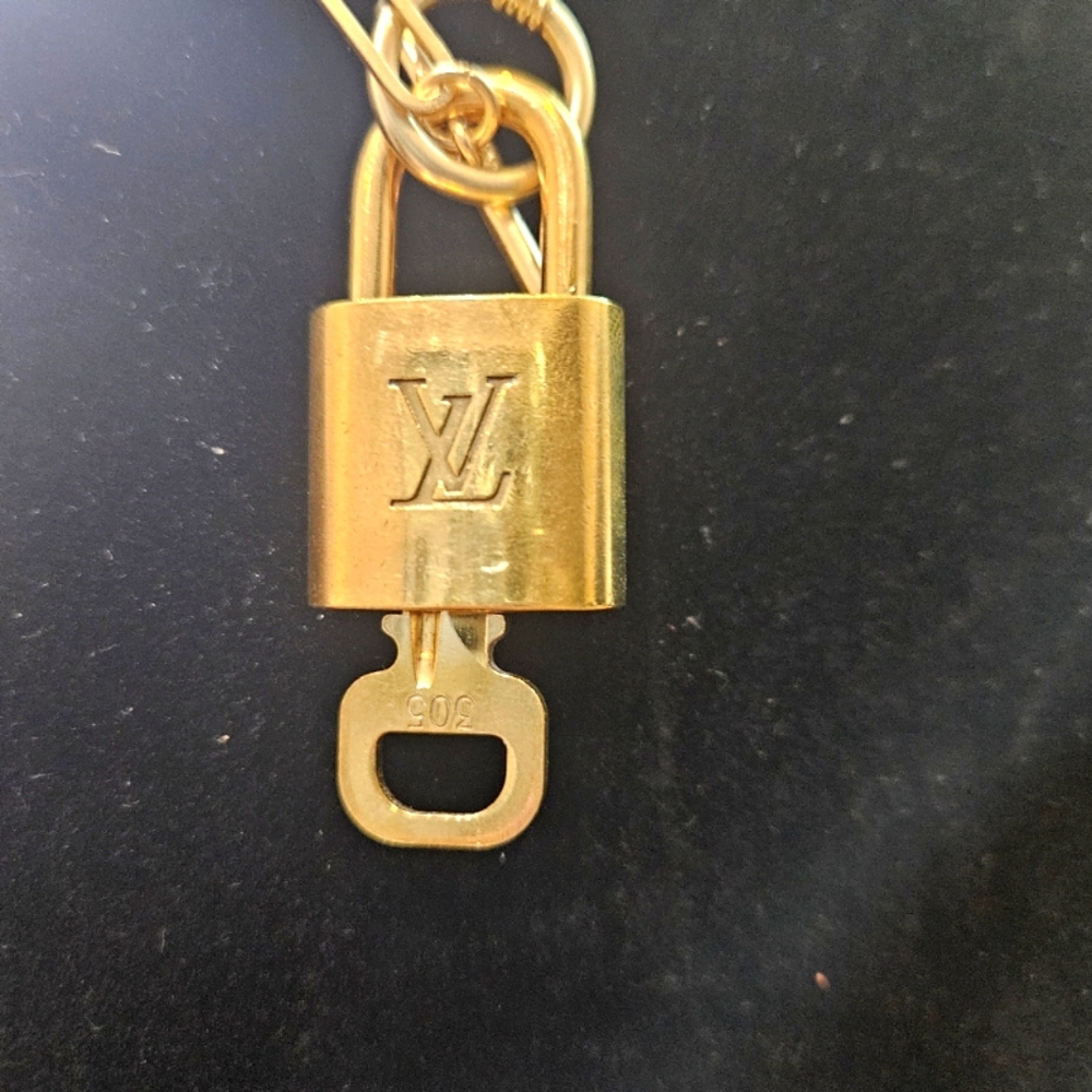 LV Lock and Key Necklace #305